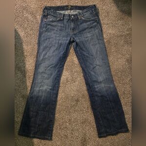 7 For All Mankind Dark Blue Denim Jeans